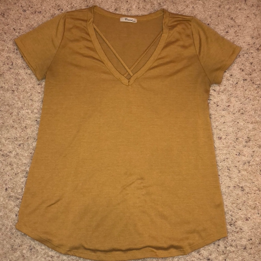 Mustard yellow shirt